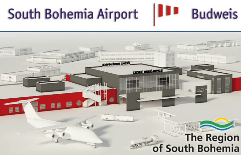 Der Bohemia Airport Budweis nach dem Ausbau 2020