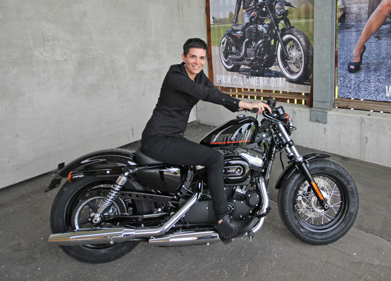 Die Andreas-Gabalier-Harley vor dem Umbau durch das Mühlviertler Unternehmen CULT-WERK.