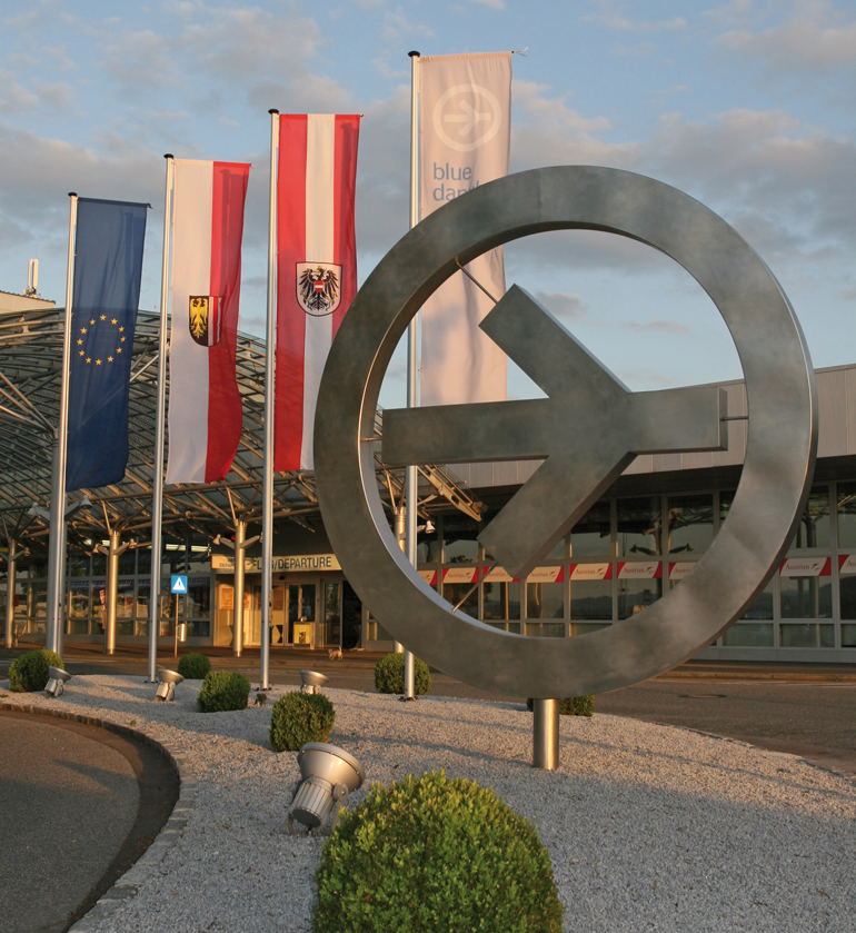 Trotz internationaler Luftfahrtkrise ist der blue danube airport linz auf einem guten Weg