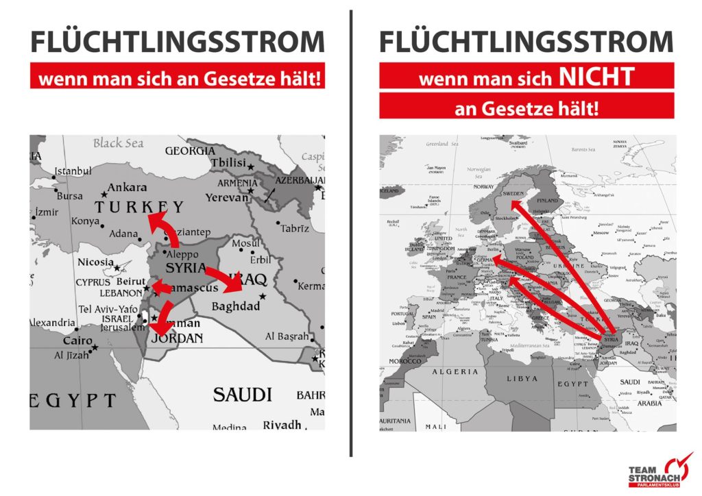 Den ausuferndernden Flüchtlingszahlen in Österreich will das Team Stronach mit Schutzzonen vor Ort begegnen.