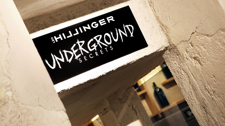 Der Hillinger "Underground": ein Weinkeller voller Geheimnisse...