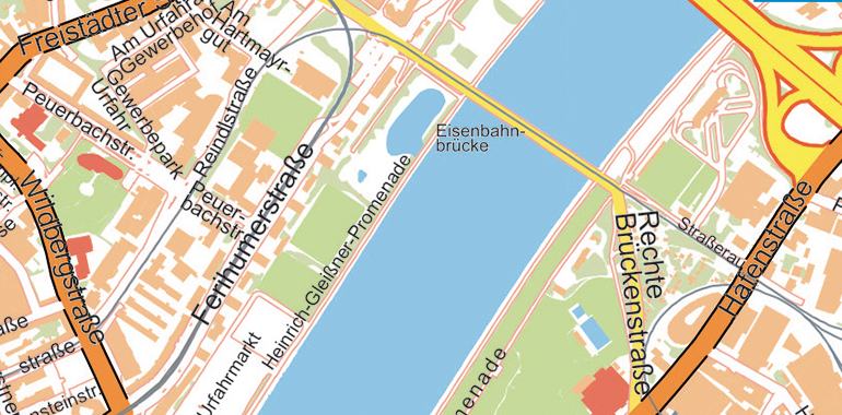 Ein Stadtgarten, eine Marina oder eine Badebucht soll am jetzigen Bauplatz der Eisenbahnbrücke bis 2020 enstehen.