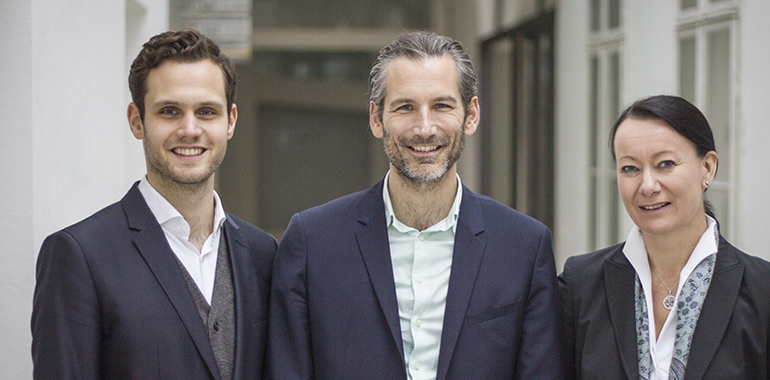 Ideensucher (v.l.) Felix Eypeltauer, Lorenz Potocnik und Elisabeth Leitner-Rauchdobler