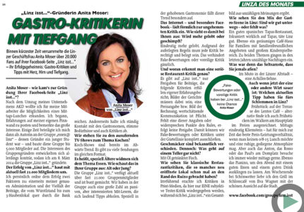 Anita Moser in der aktuellen LINZA!-Ausgabe