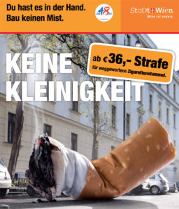 So macht's Wien: mit einer breiten Kampagne und entsprechender Ahndung in den Straßen.