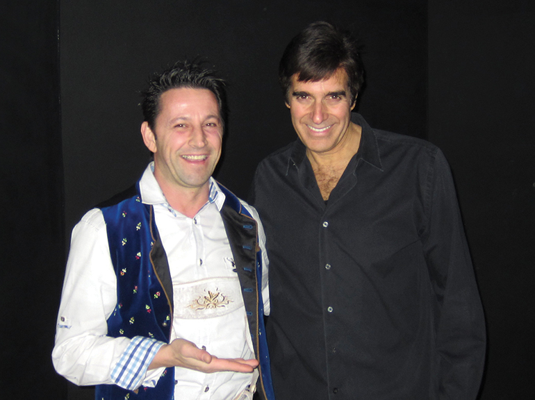 In Las Vegas gab es ein Treffen mit dem „Magic Godfather“ David Copperfield.