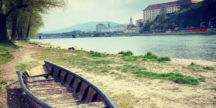 Schnurr: Der Donaustrand beim Steinmetzplatzl, viel urban-kitschiger wird's heute nicht mehr! (Foto: Holzleitner)