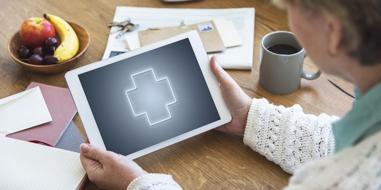 Health Wellness Digital Tablet Concept